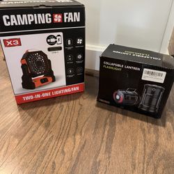 Rechargeable Camping Fan And Portable Chargers 
