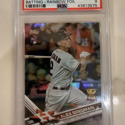 2017 Topps - Alex Bregman #341 Rainbow Foil (RC) Houston Astros PSA-9 Rookie