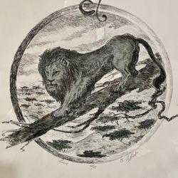 Landscape Artwork Lion 