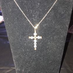 Gold Cross Necklace 