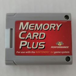 NINTENDO 64 Memory Card PLUS (Nintendo 64) Memory Card Controller Pak by Performance