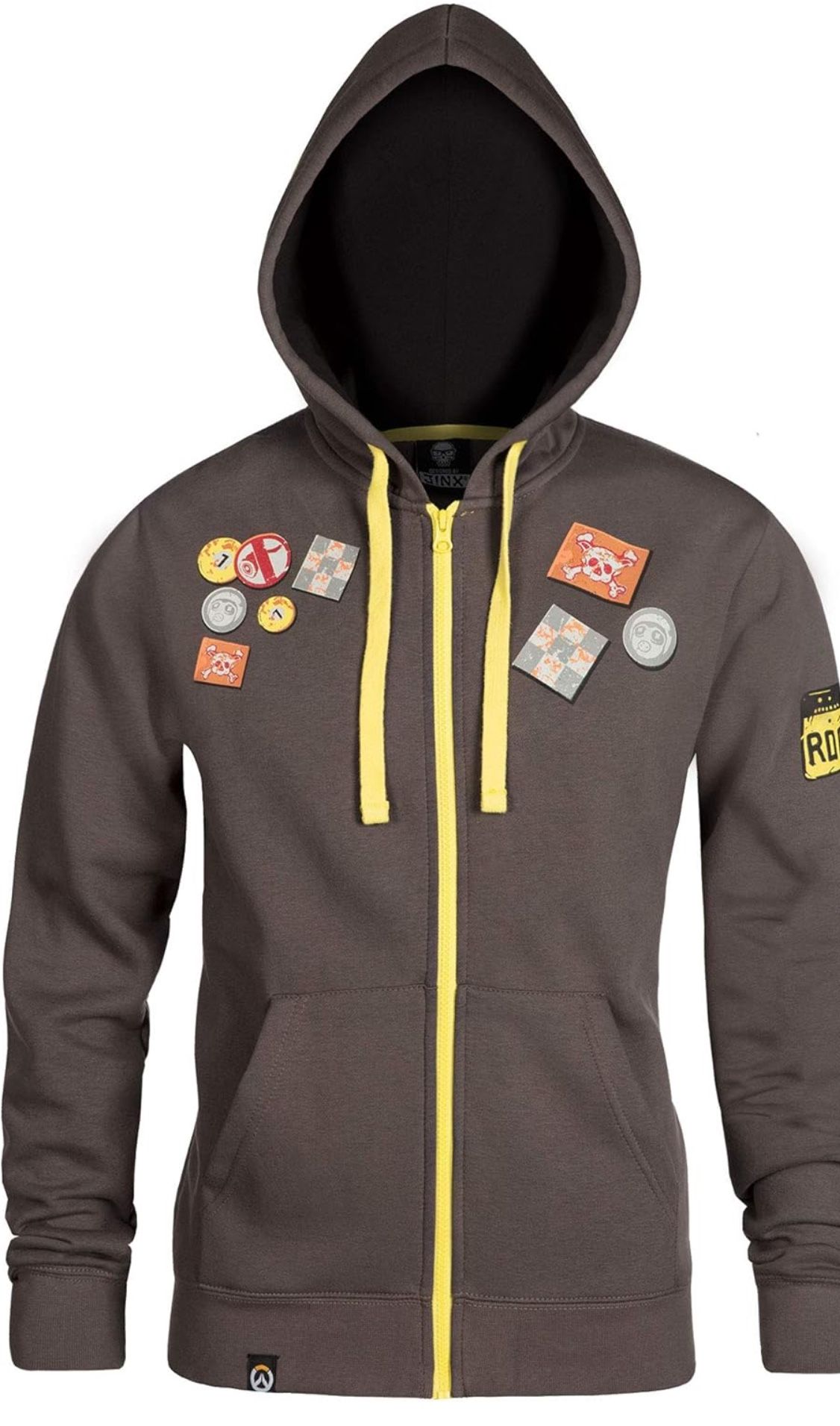 J INX Overwatch Ultimate Roadhog Men's Gamer Zip-Up Hoodie