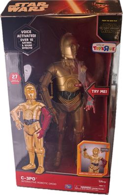Thinkway Toys C-3PO Interactive Droid Star Wars Toys R Us Excl-TESTED W/BOX