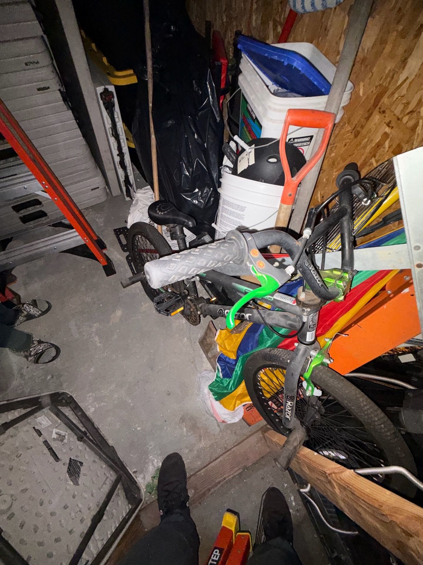 Green Bmx razor for kids