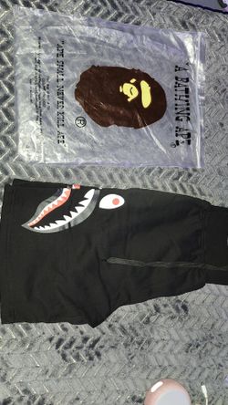 Black bathing ape (BAPE) shorts medium