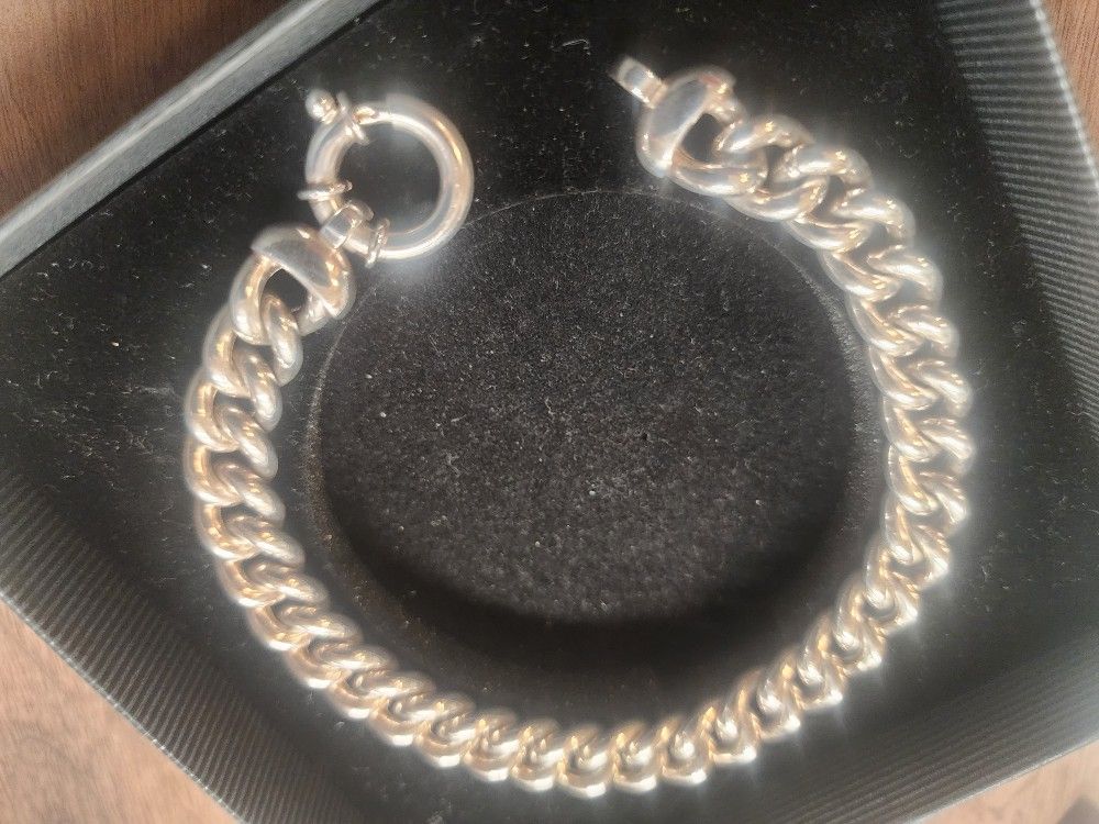 9.5" Lenght Men JCM Bracelet Sterling Silver