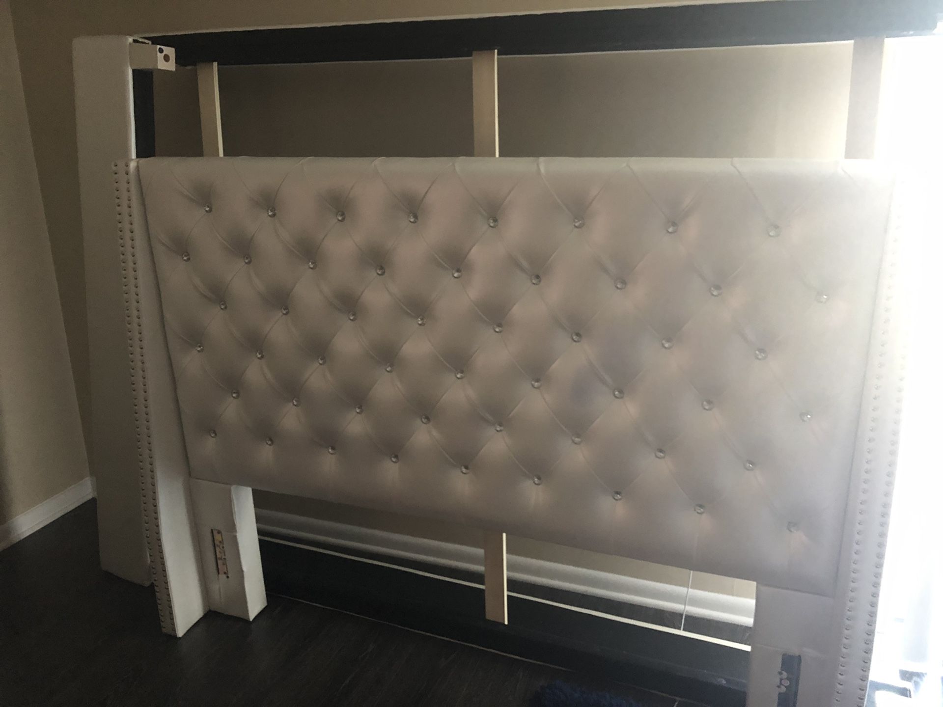 White Queen Bed frame and Headboard