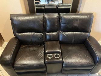 Leather sofa Recliner