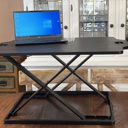Desk converter for standing desk