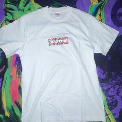 2020 Supreme x Murakami COVID-19 Relief Box Logo Tee 'White'
