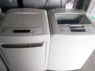 Working washer and dryer LG set gas dryer
