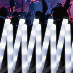 72pcs LED Glow Sticks Light Up Batons for Concert Stage Lights, Wedding Carnival Ramadan Festival Valentine's Day Birthday Party