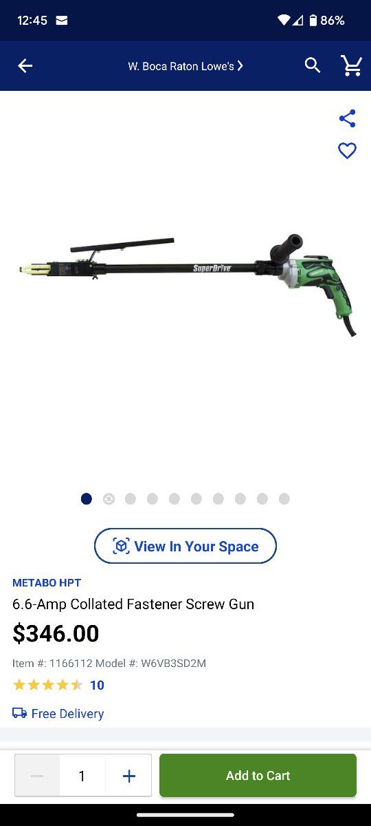 Metabo Collated Fastener Screw Gun for Sale in Pompano Beach, FL OfferUp