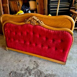 French Walnut carved Antique Louis XV Style