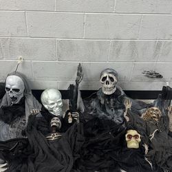 Halloween Animatronic Grim Reaper Lot
