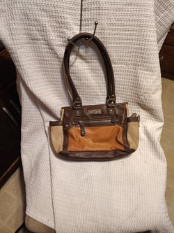 Colorblock Faux Leather Purse Shoulder Bag Medium Y2K