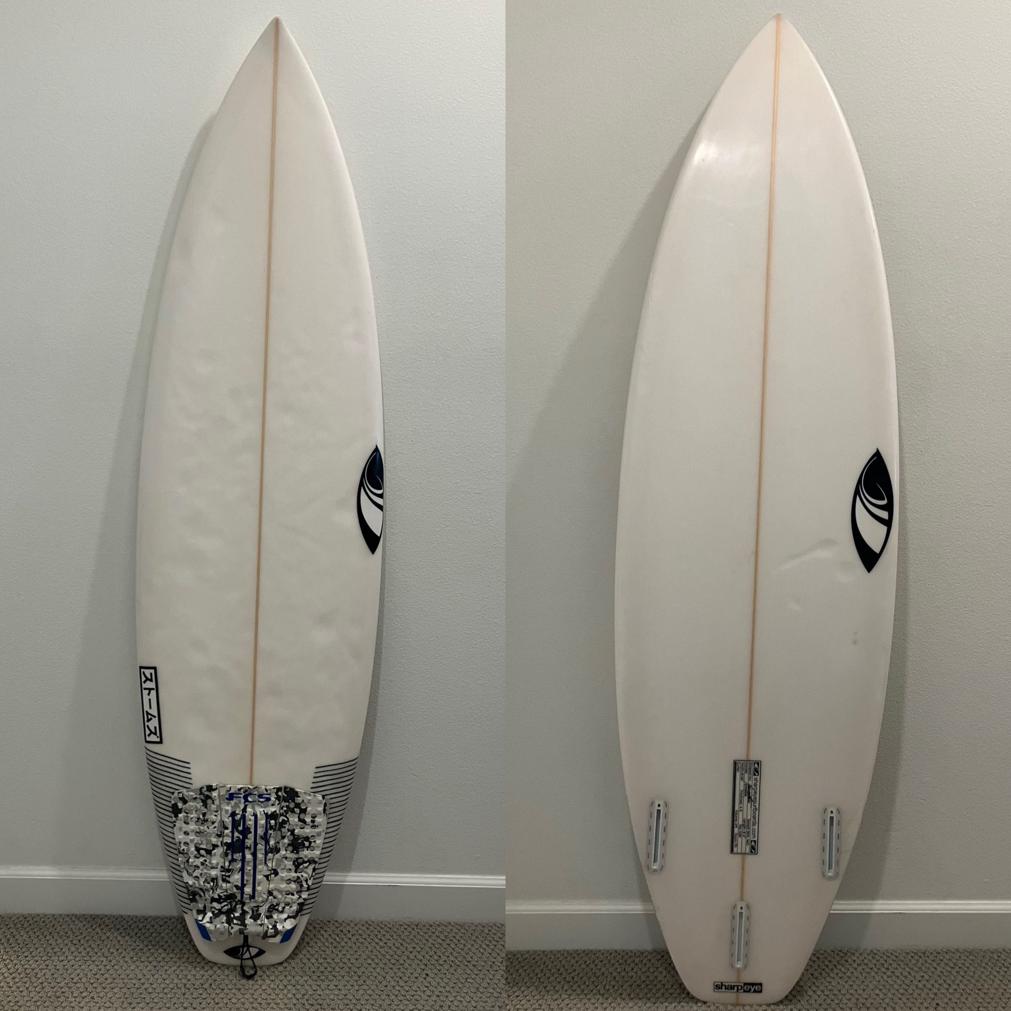 Sharp Eye Storms 5’11 X 19.25 X 2.5 29L