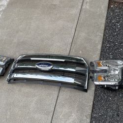 2015 Ford F150 F250 Headlight Grille 2016
