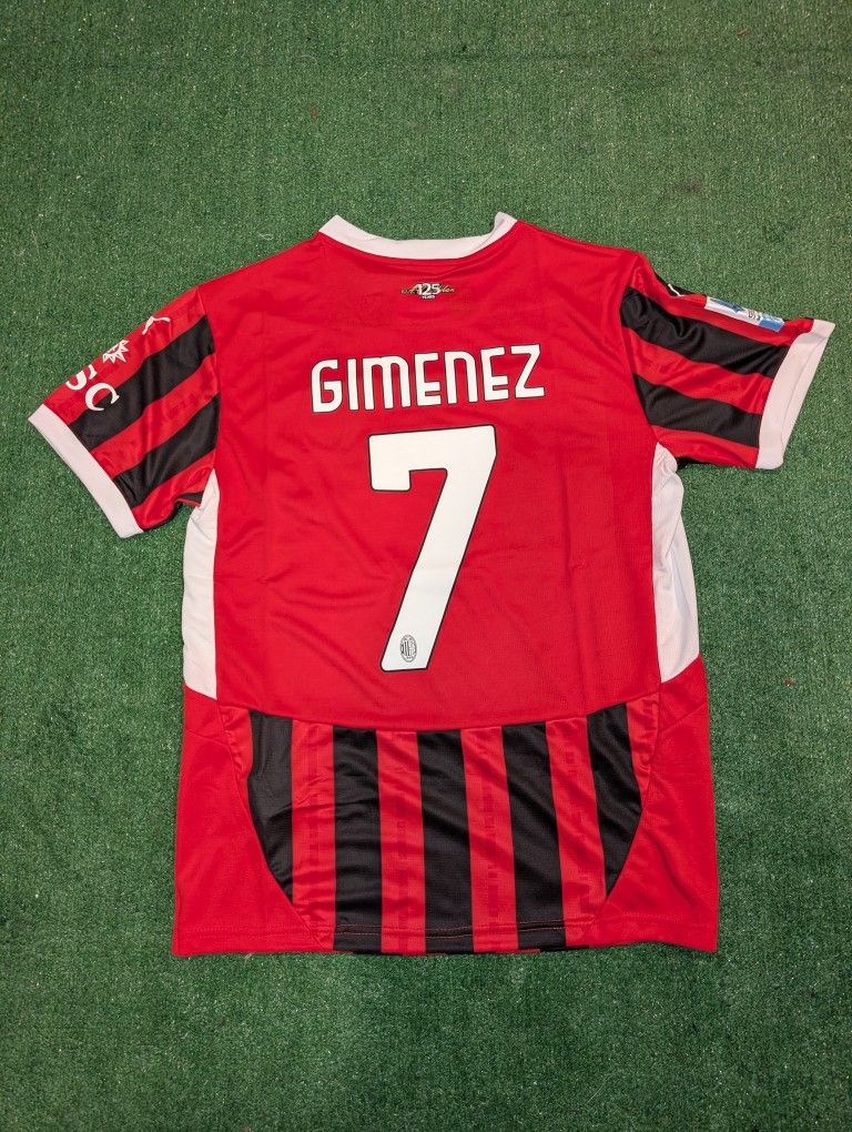 AC Milan Home Jersey 24/25 AC Milan Jersey Santi Gimenez
