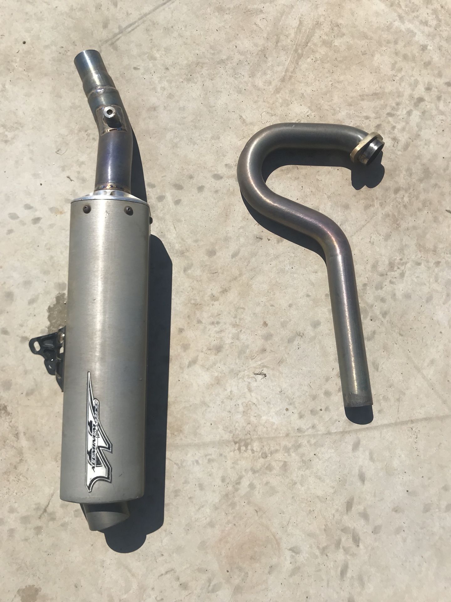 Full White Brothers Aluminum Pro II exhaust crf 450