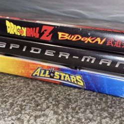 Ps2 Game Bundle - Dragon Ball Z Budokia, Spiderman, WWE all Stars 