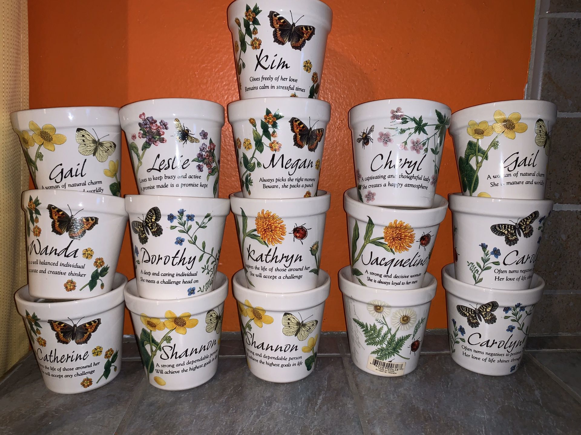 Personalized Flower pots with Candles. History & Heraldry.