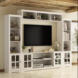 TV Stand Large Media Console Cabinet  for Home Theater