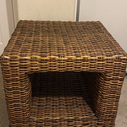 Wicker Side Table