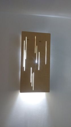 Custom Built Wood Sconce