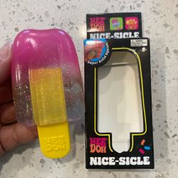 Nee Doh Nice Sicle yellow & pink ice cream toy
