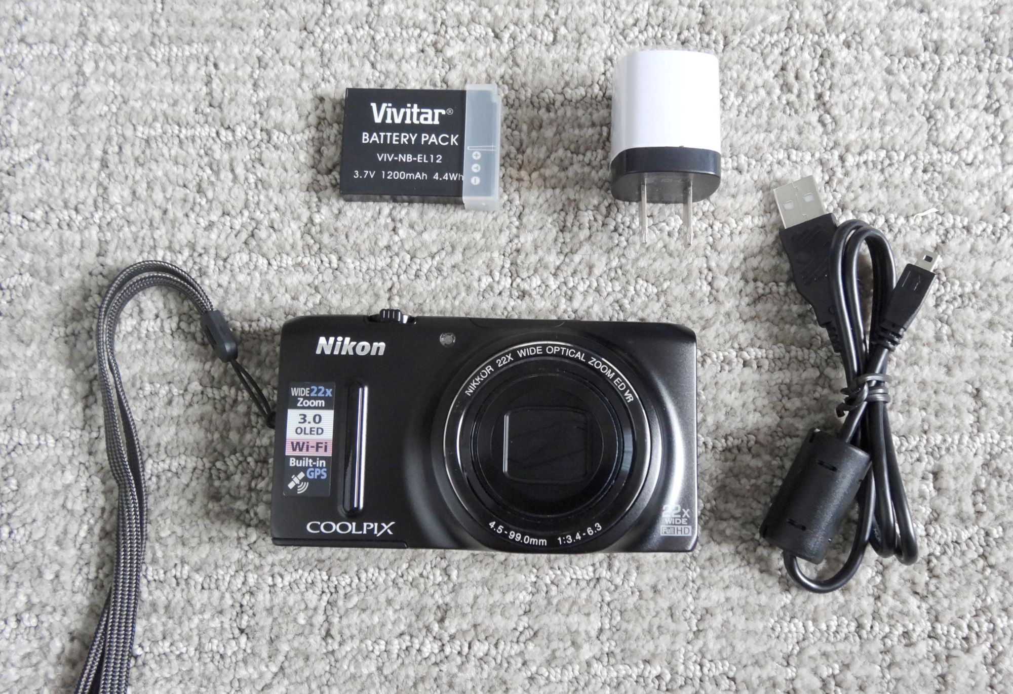 Digital Camera Nikon Coolpix. Like NEW.Wifi. GPS.18.3 mpx.22x zoom.Full HD video resolution - $99 (Saint Paul)