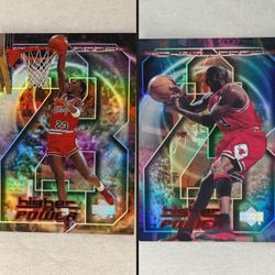 1999 Michael Jordan Upper Deck A Higher Power #MJ1 & #MJ10 For 125 (Read Description For Details)