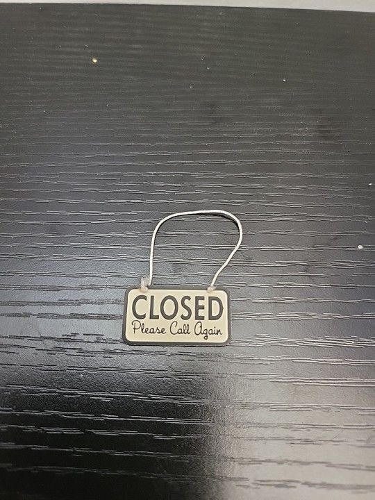 American Girl Mini Illuma Lil's Diner Replacement Part Diner Open/ Closed Sign
