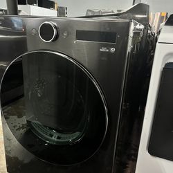 LG 7.4 Cu. Ft. Black Steel Vented Electric Dryer In Brush Black.