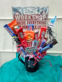 Father's Day candy bouquet