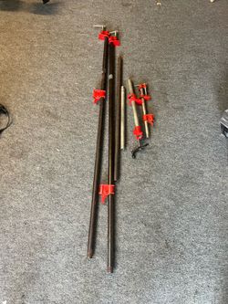 Heavy bar clamps  small one is Pittsburgh