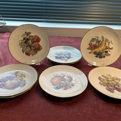 Antique Eschenbach Fruit Pale Set Of 8