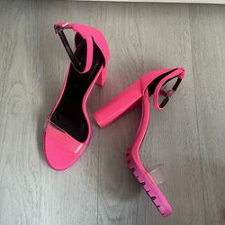 wild diva lounge hot pink heels 7 shoes 