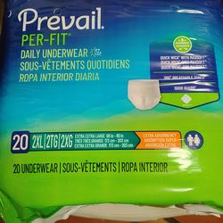 prevail daily underwear. 2xl