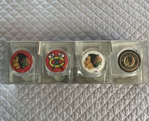 Chicago Blackhawks shot glasses NEW