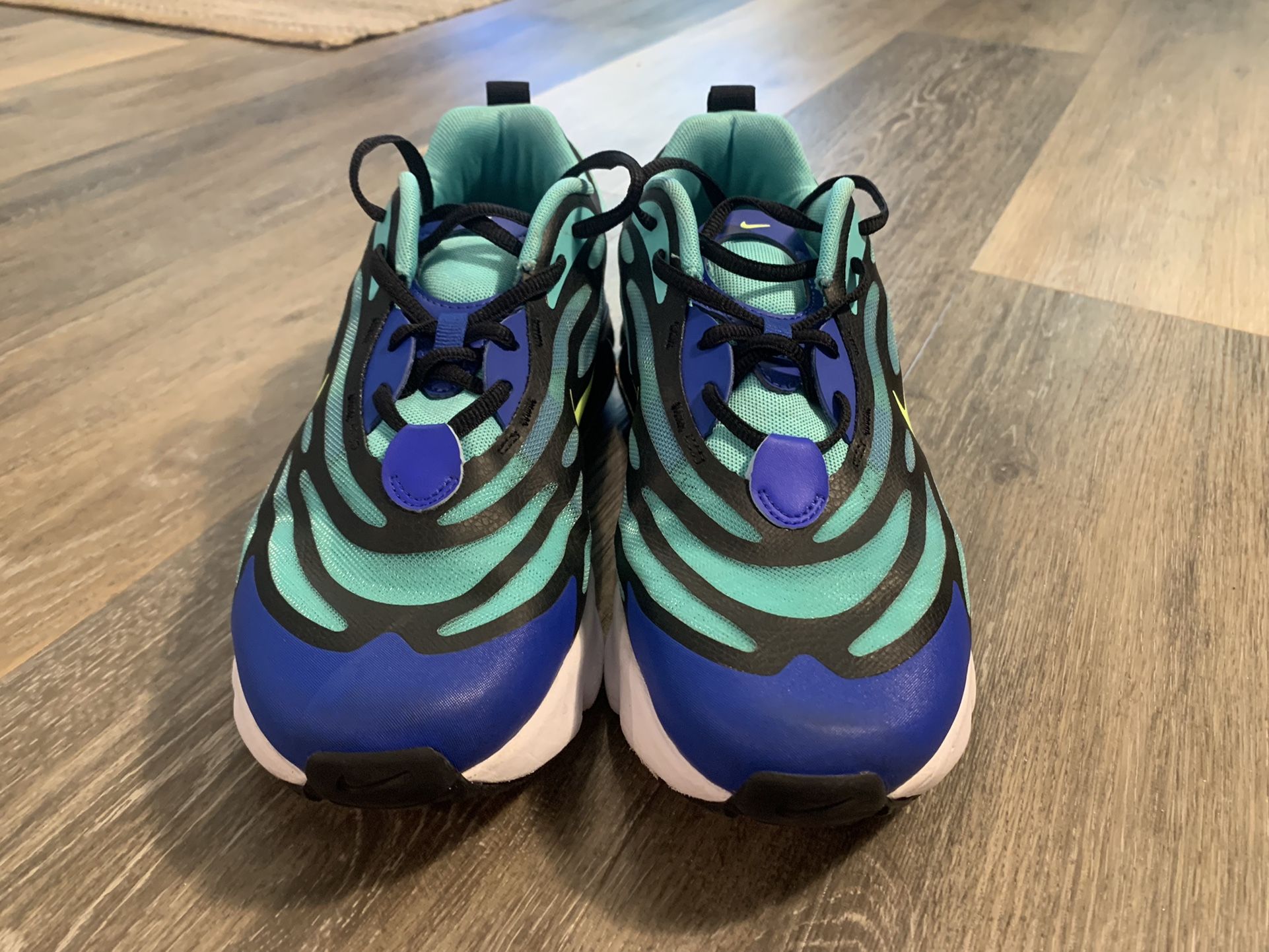 Nike Air Max Exosense PS Boys Shoes CN7877 300 Turq/Blue Size 5.5Y