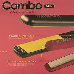 Comb Ceramic Flat Iron and Ceramic Blower .