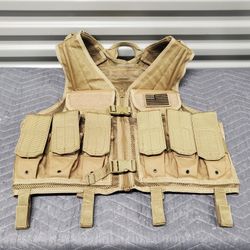 CONDOR Elite Tactical Combat Vest, Coyote Brown, Fully Adjustable, Molle Points