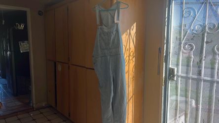 Light Wash Denim Bib Overalls