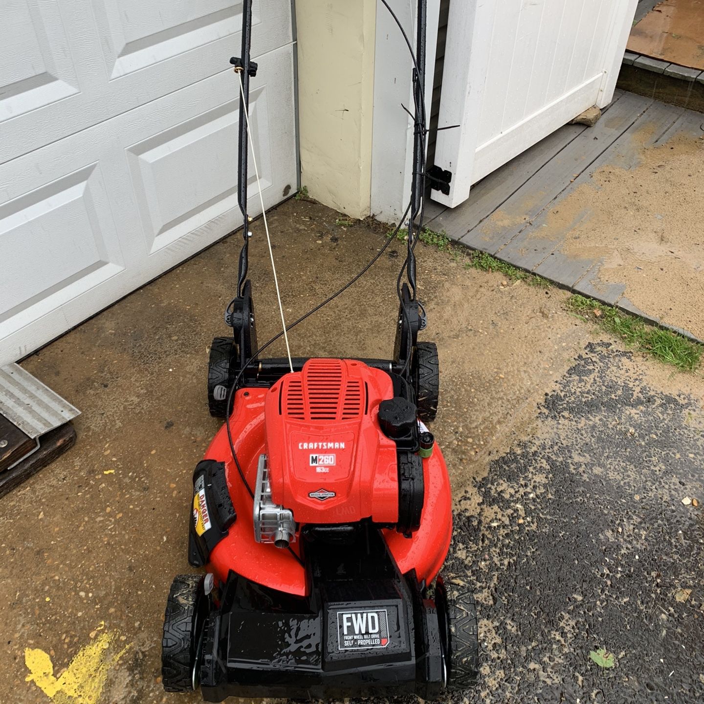 CRAFTSMAN M260 Vertical Storage 163 cc 21 in Self Propelled Gas Push Lawn Mower with Briggs Stratton Engine for Sale in Belford NJ OfferUp