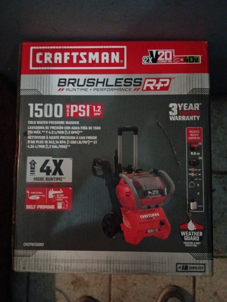 Pressure Washer Craftsman Battery Powered 