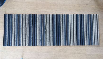 Indoor/Outdoor rug: Chilewich shag mat runner - new with slight defect