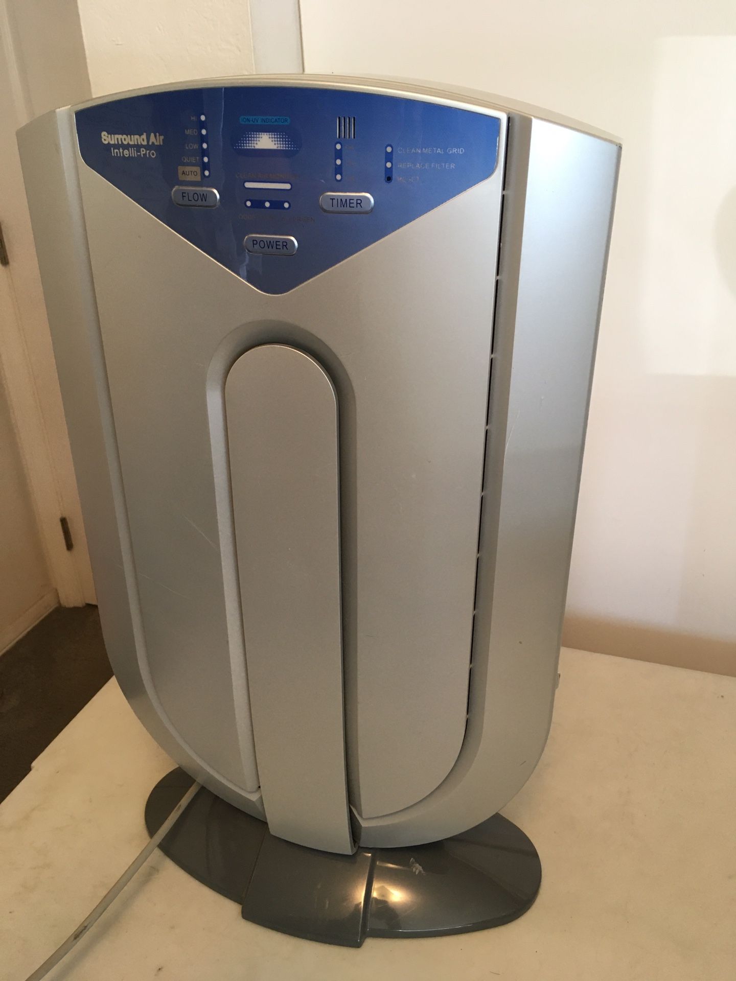 Surround Air XJ-3800-2 Intelli-Pro Air Purifier Hepa Carbon filter System for dust pollen virus bacteria etc sold as pictured, good condition, welcome