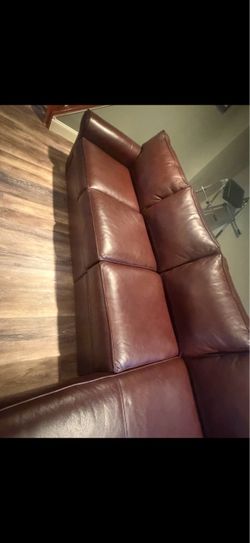 Ethan Allen Leather Sectional