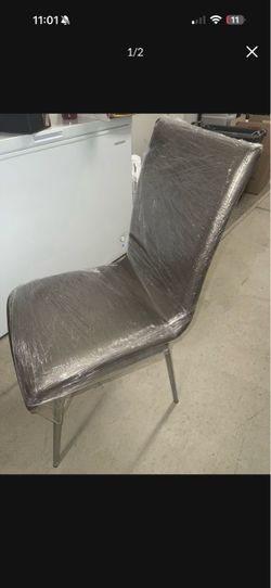 Grey Faux Leather Dining Chairs